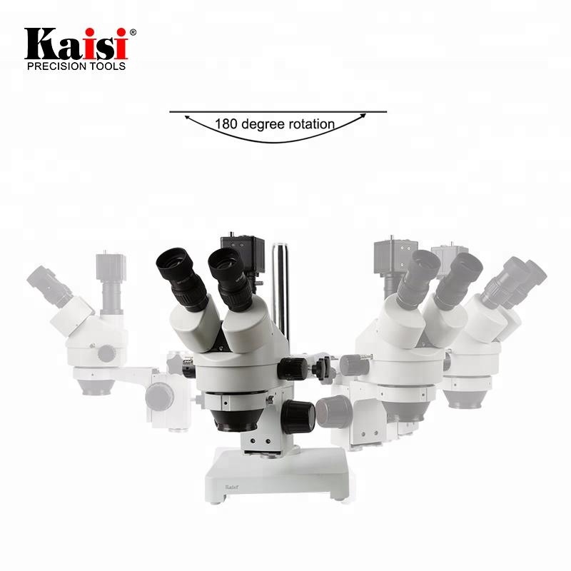 Trinocular Stereo Microscope 7X-45X - Microscopio trinoculare stereo VGA per ispezione