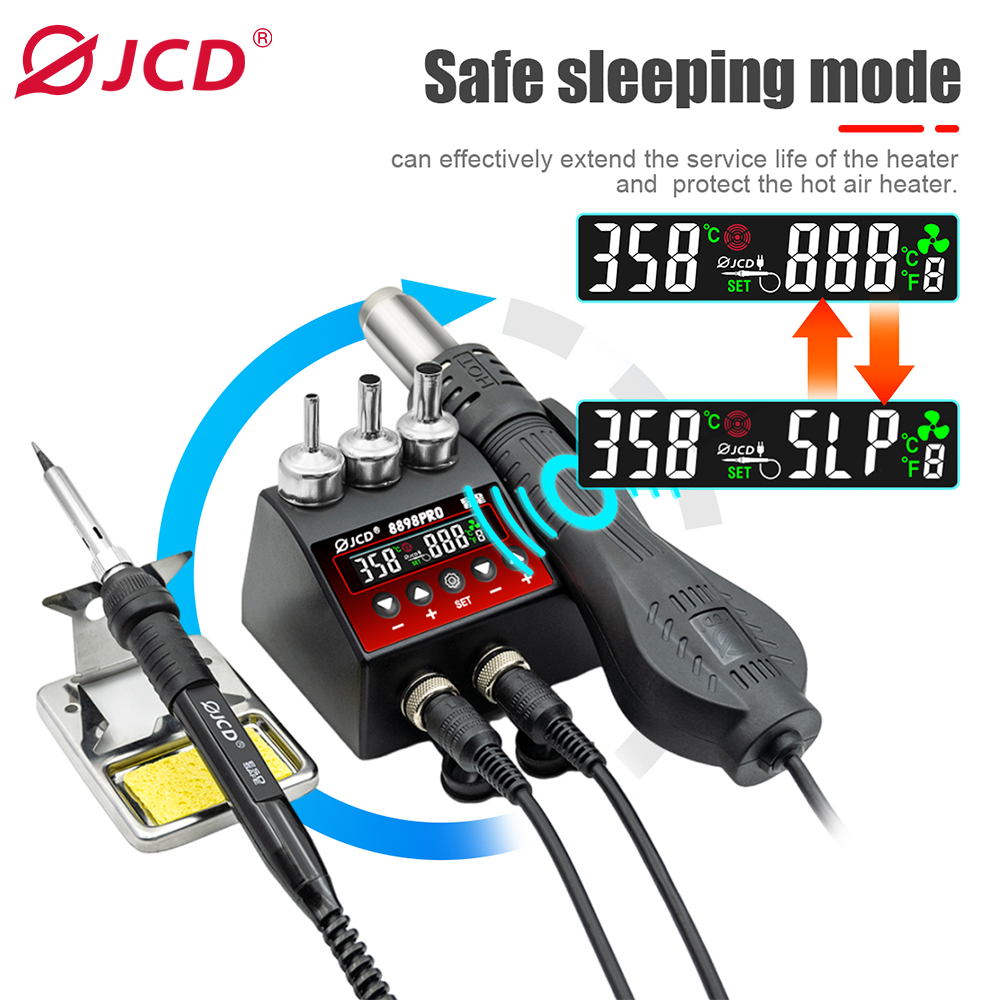 2 In 1 Soldering Rework Station 750W - JCD 8898Pro Stazione di saldatura 2