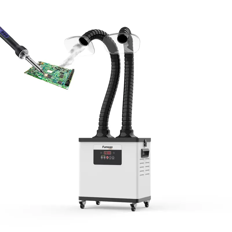 Fume Extractor Soldering Dual Arm - Estrattore di Fumi DX1002 a Doppio
