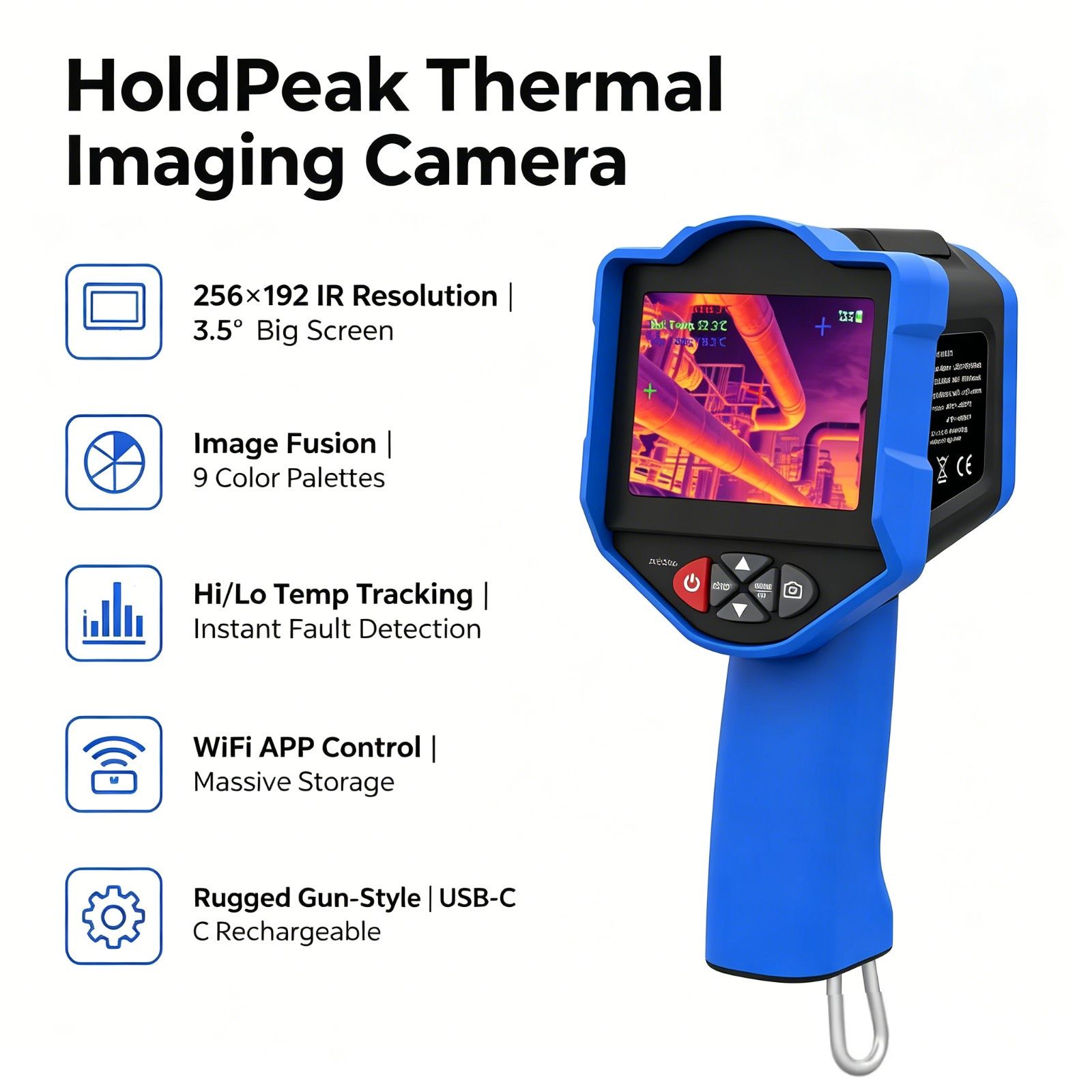Thermal Imaging Camera Pcb Repair - Termocamera HoldPeak 256x192 IR 50mK NETD