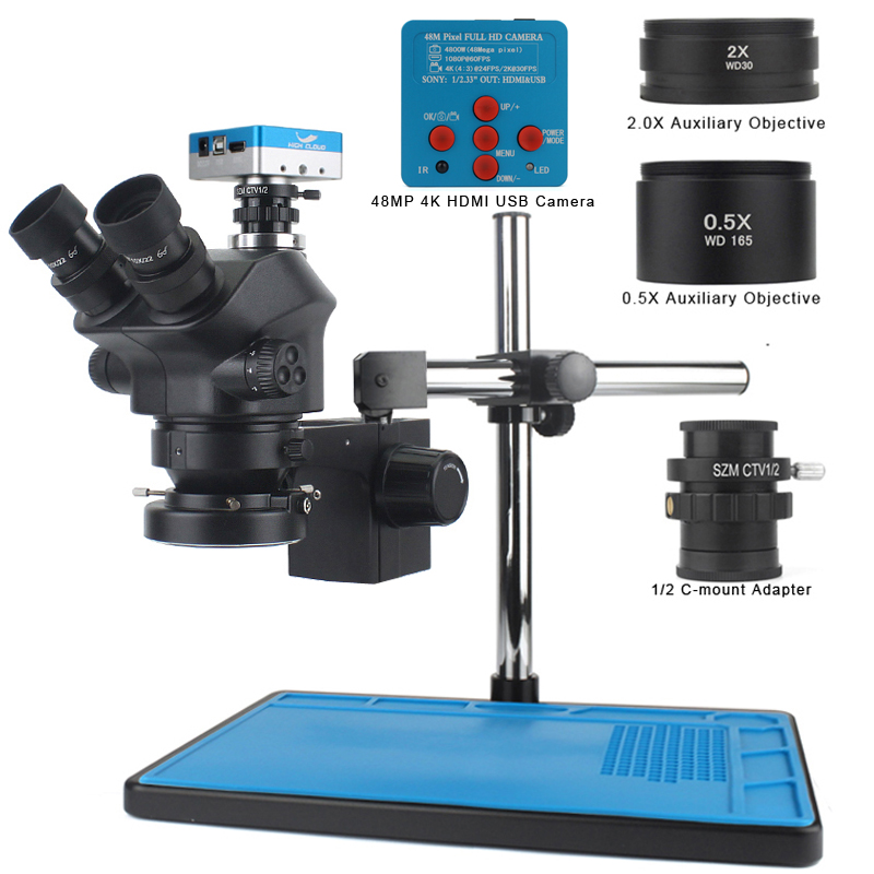 Microscopio Trinoculare Stereo - Simul-Focal Industrial Microscope 4K Hdmi recensione e prezzo