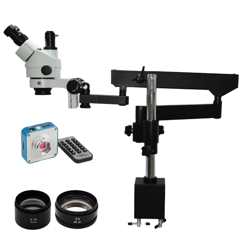 Microscopio stereo trinoculare - Articulating Arm Boom Stand Microscope recensione e prezzo