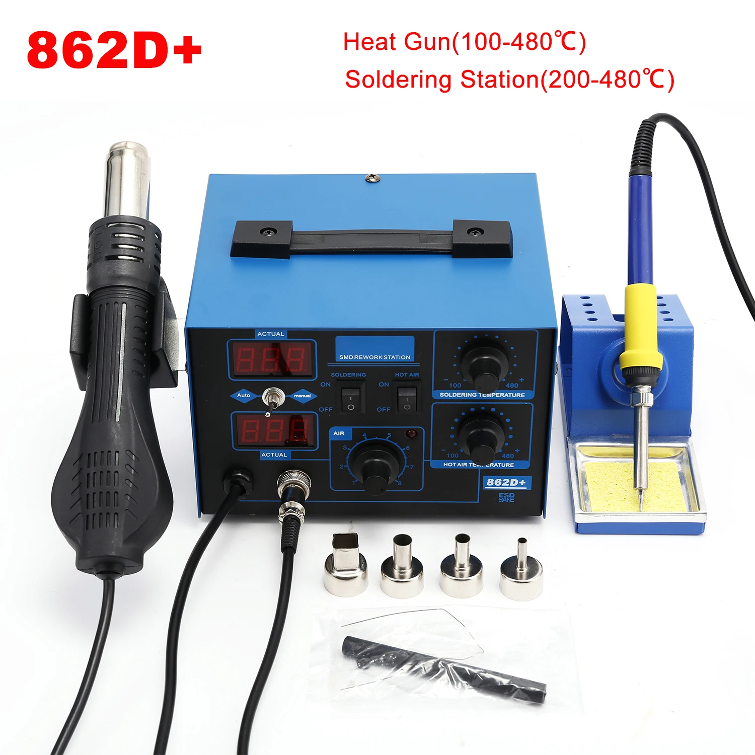 Stazione di saldatura 2 in 1 d - 2 In 1 Soldering Rework Station 750W recensione e prezzo