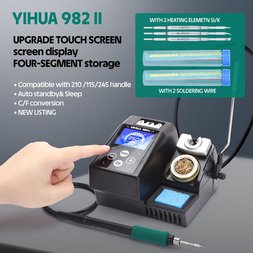 YIHUA 982-II Touch Screen C245 - C210 Precision Soldering Station recensione e prezzo