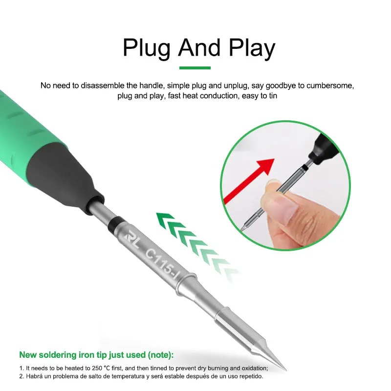 RELIFE C115-K/I/IS Nano-livell - C115 Nano Soldering Iron Station recensione e prezzo