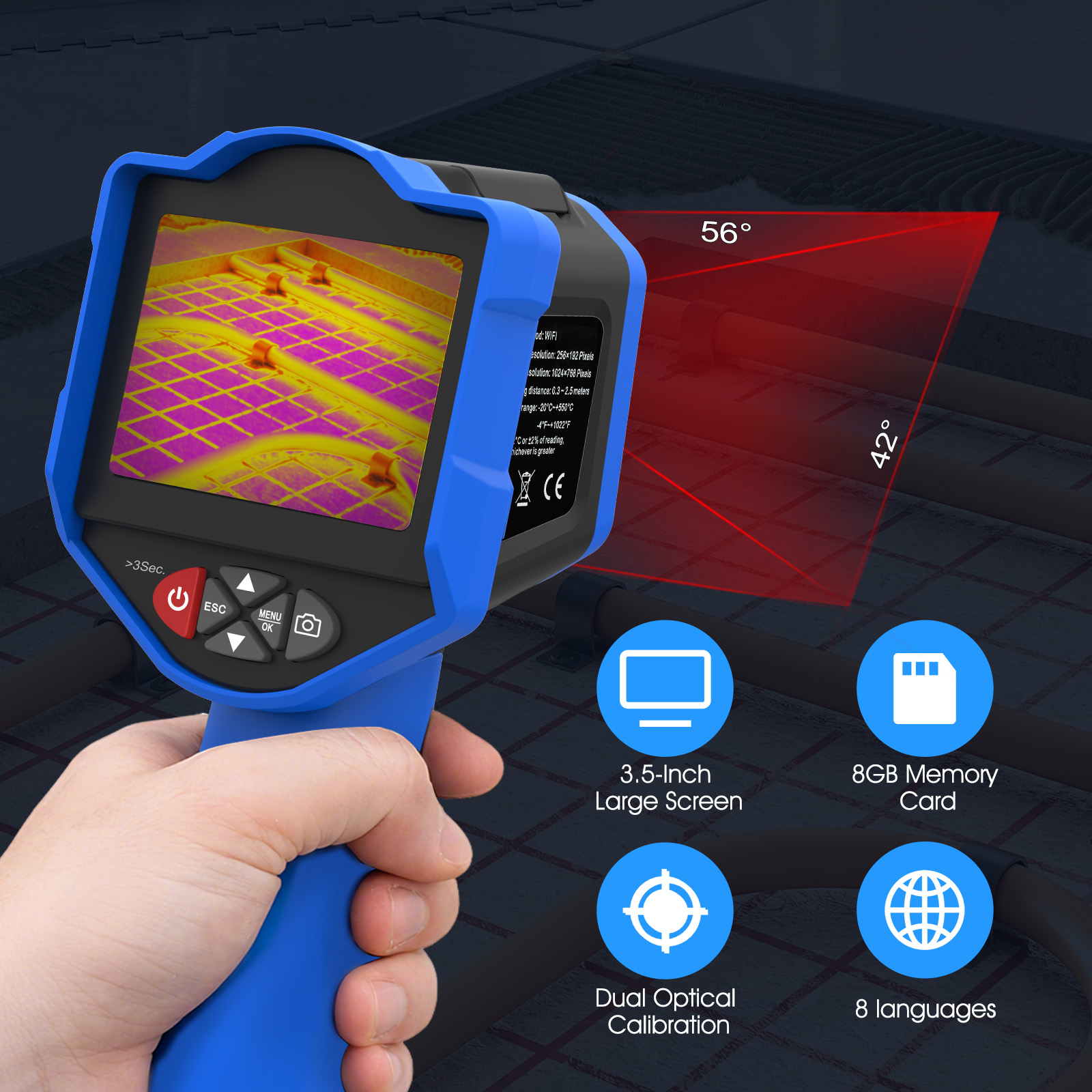 Termocamera HoldPeak 256x192 I - Thermal Imaging Camera Pcb Repair recensione e prezzo